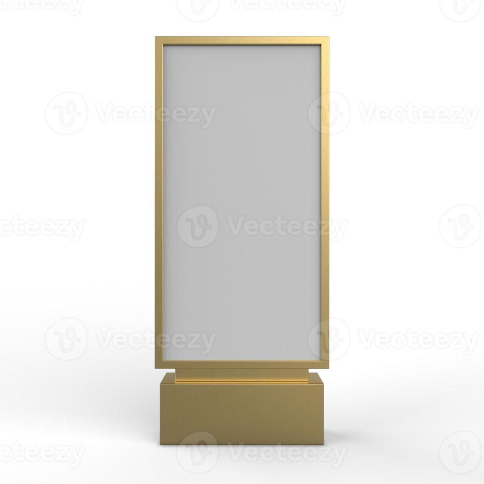 yellow billboard poster advertising 3d illustration photo