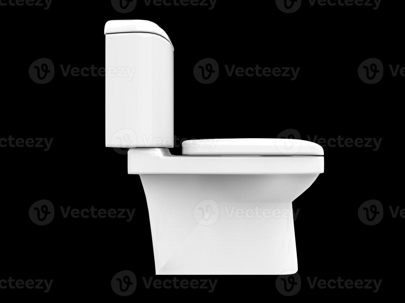 isolated seat lavatory closet toilet bathroom wc porcelain 3d illustration photo