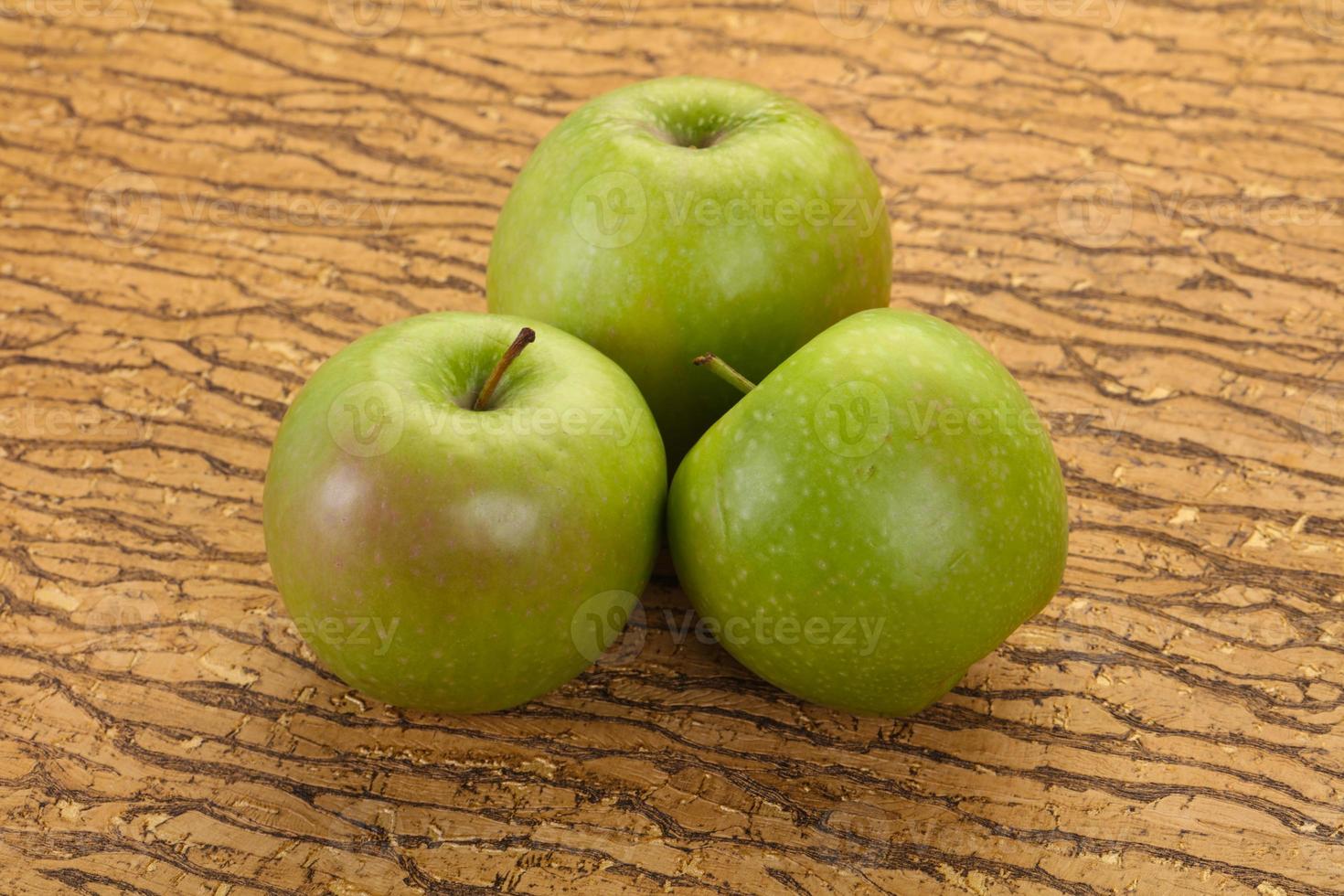Green ripe apple photo