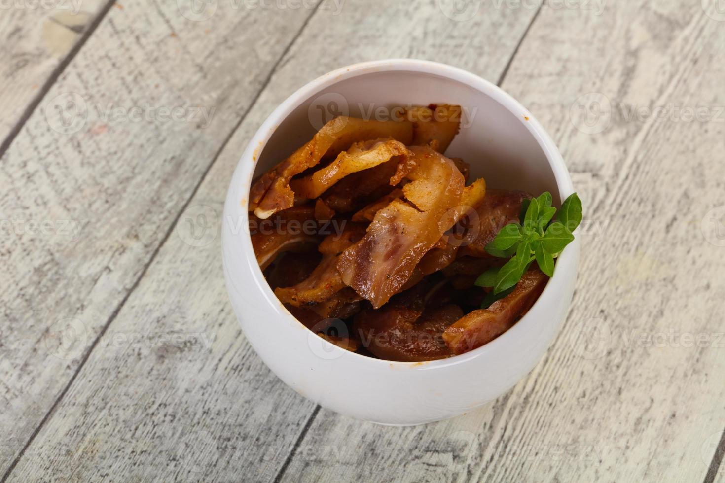 Pork ear snack photo