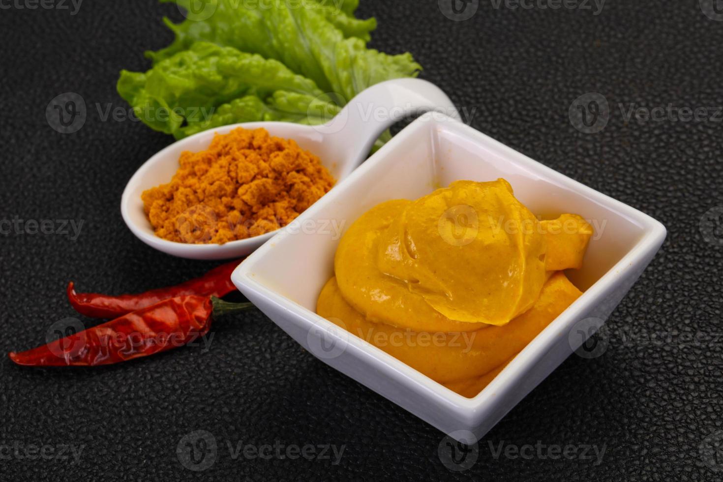 Curry sauce in the bowl photo