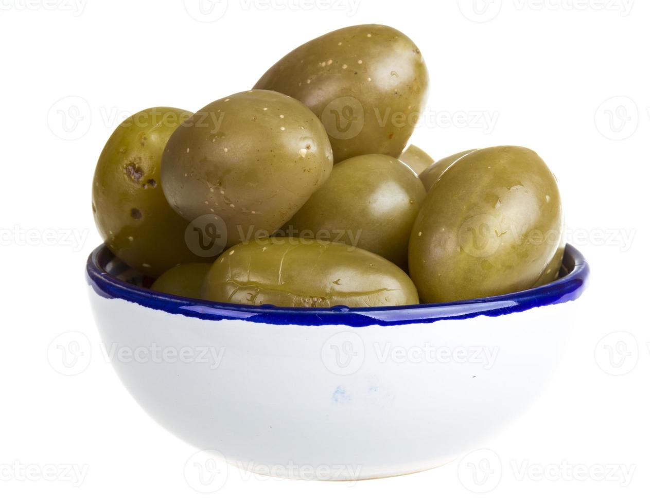 Pickled tomatoes isolated on the white background photo