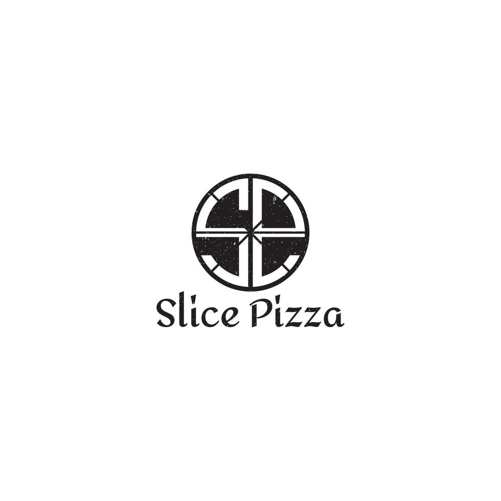 abstract initial letter S and E logo in black color isolated in black circle shape applied for wood-fired pizza truck logo design also suitable for the brand or company that has initial name SE or ES vector