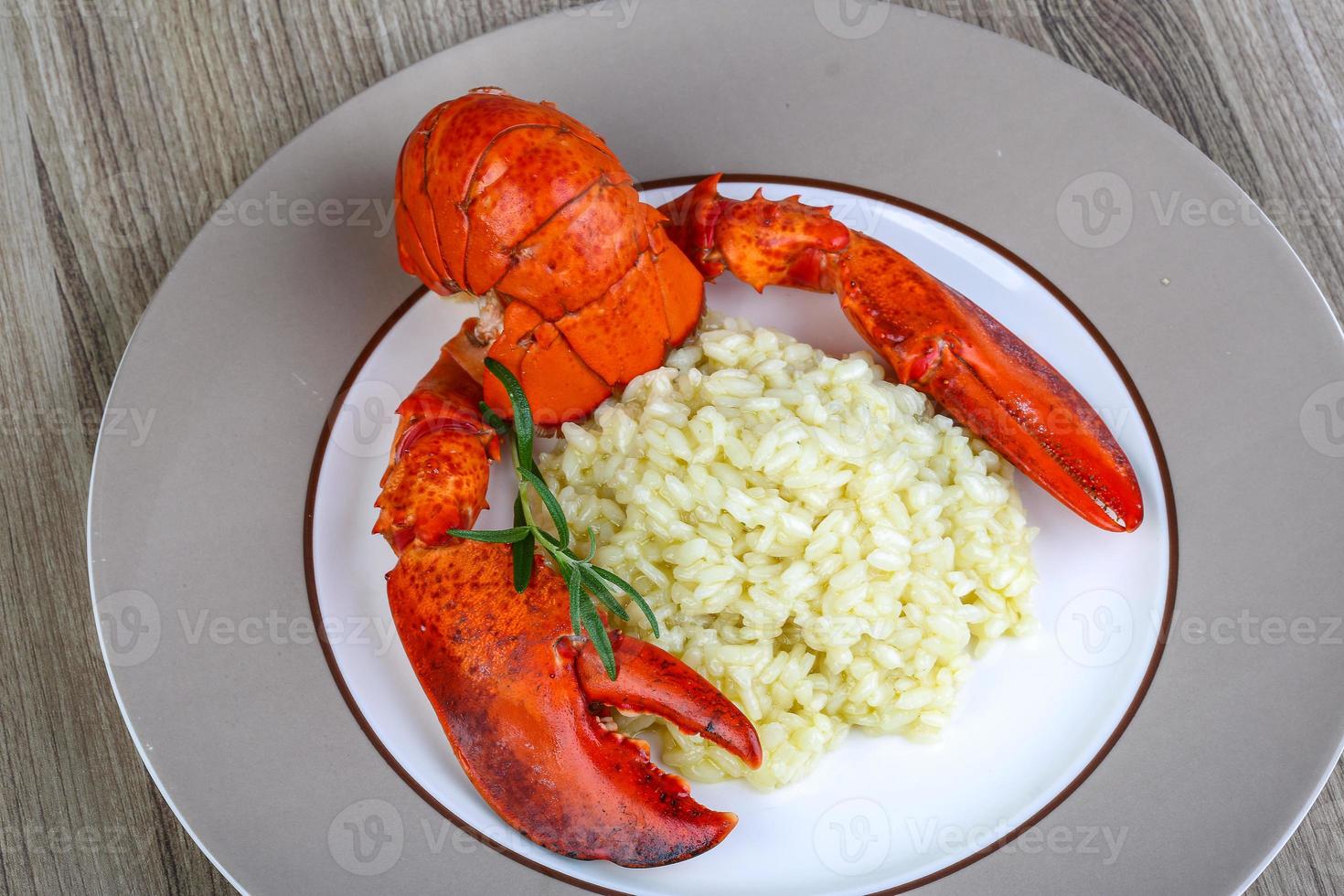 Risotto with lobster photo
