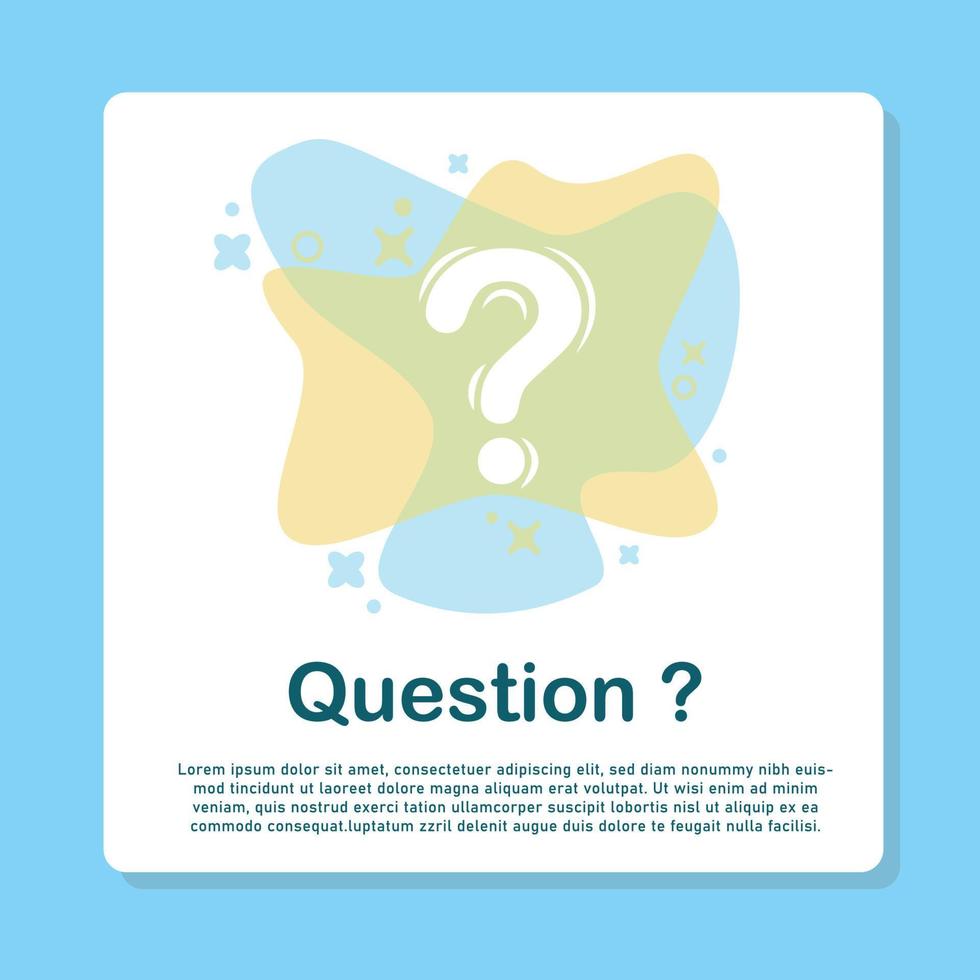 Question Mark Sign Banner Vector