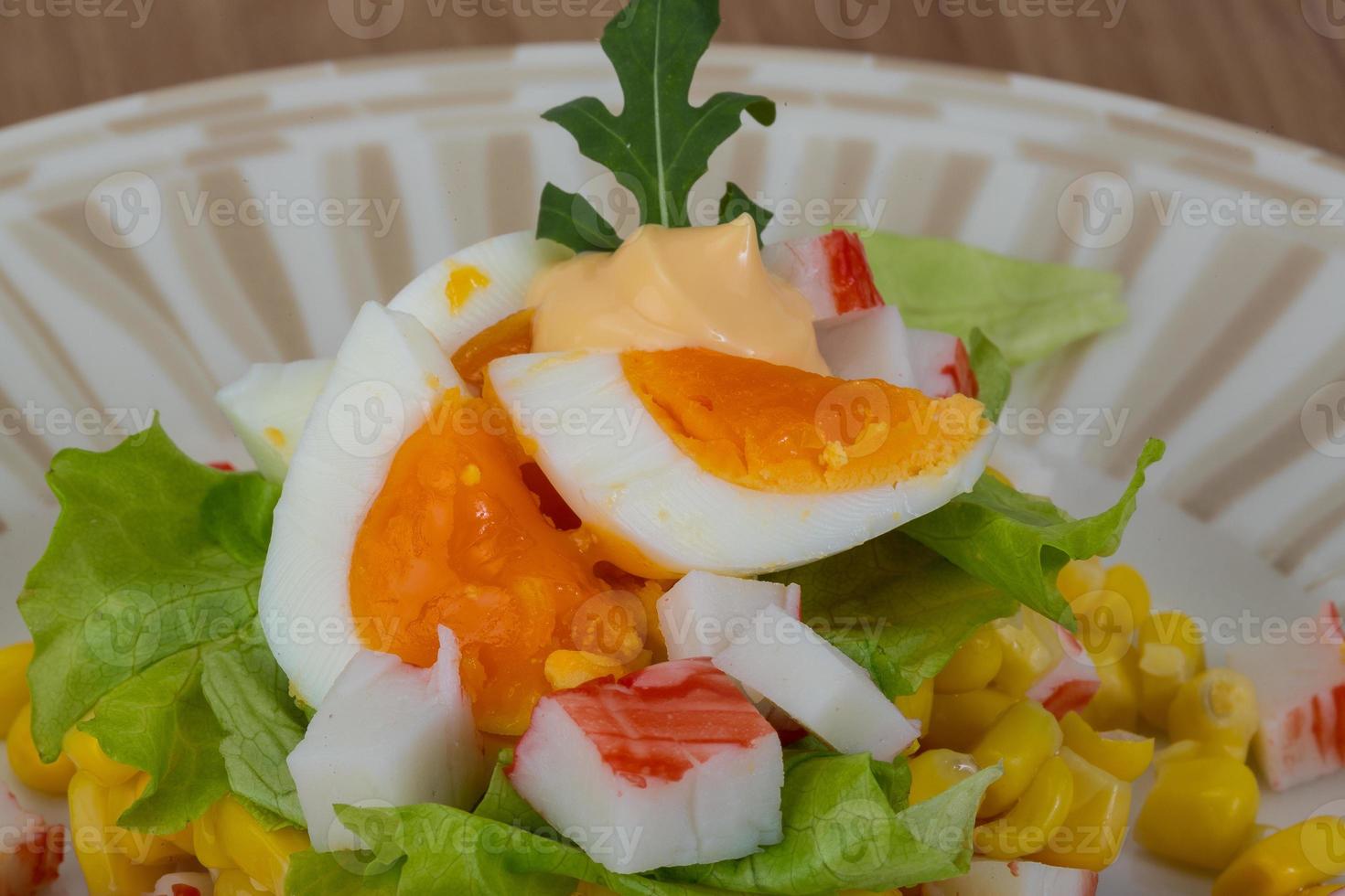 Crab sticks salad photo