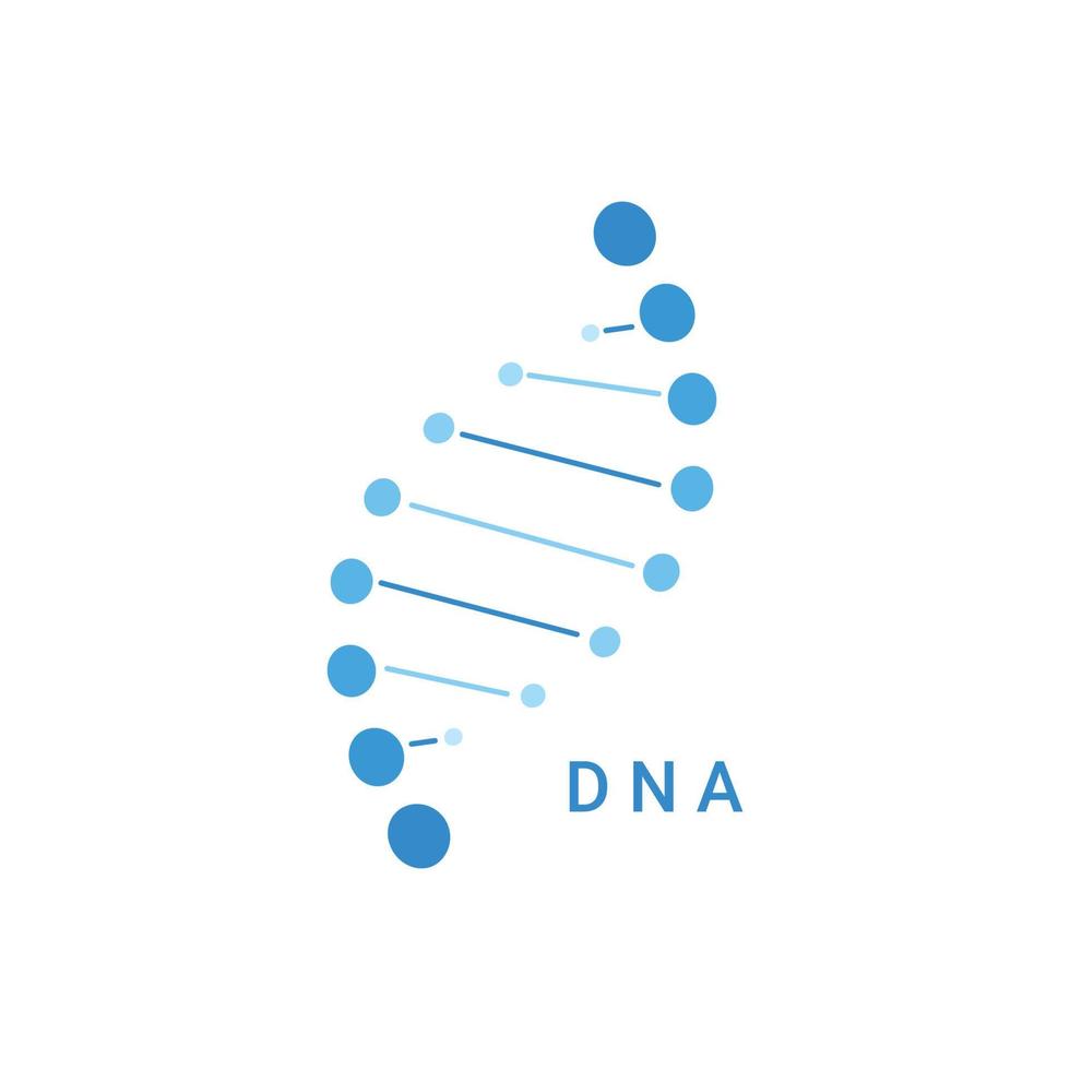 DNA logo icon. Structure molecule. Vector illustration