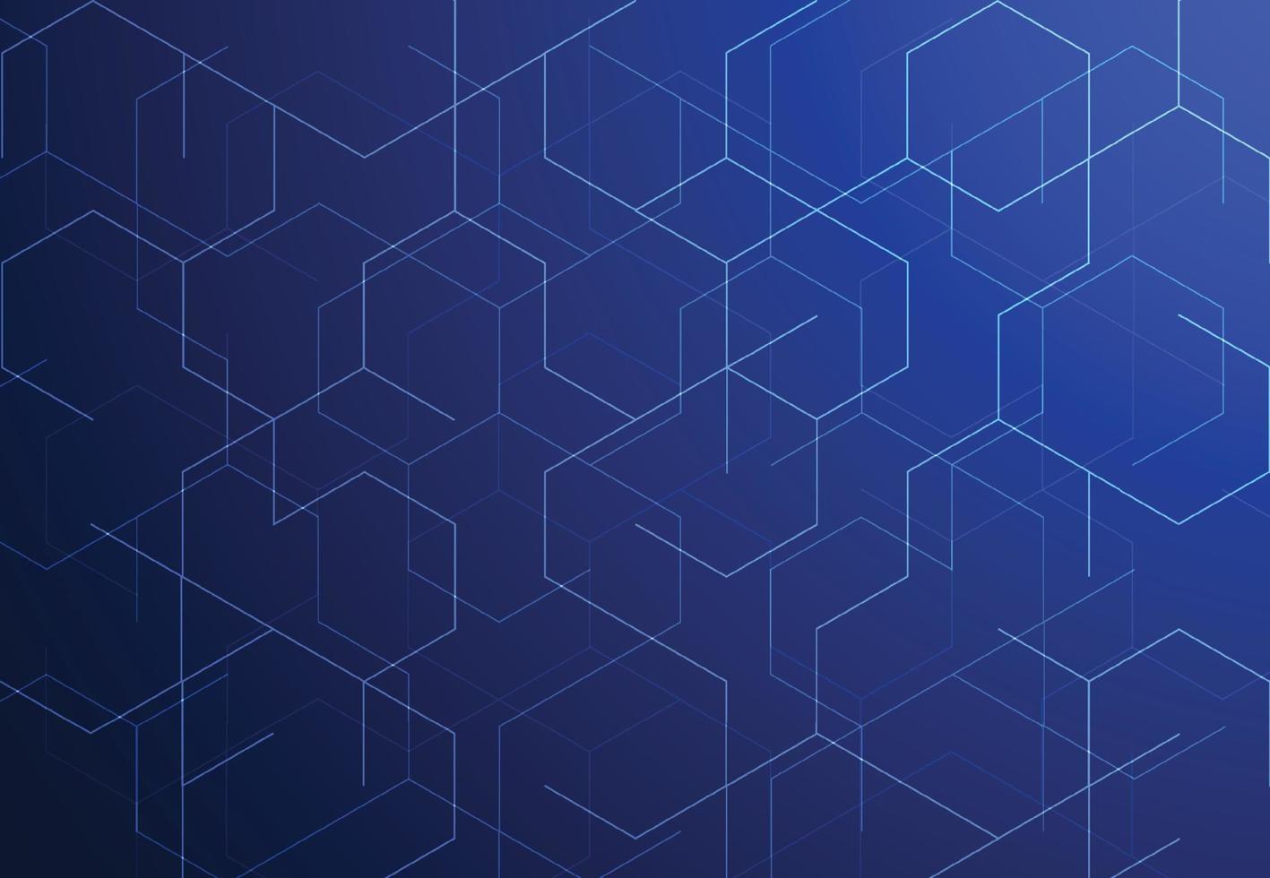 Abstract technology lines and dots connection background. Geometric design. Vector illustration