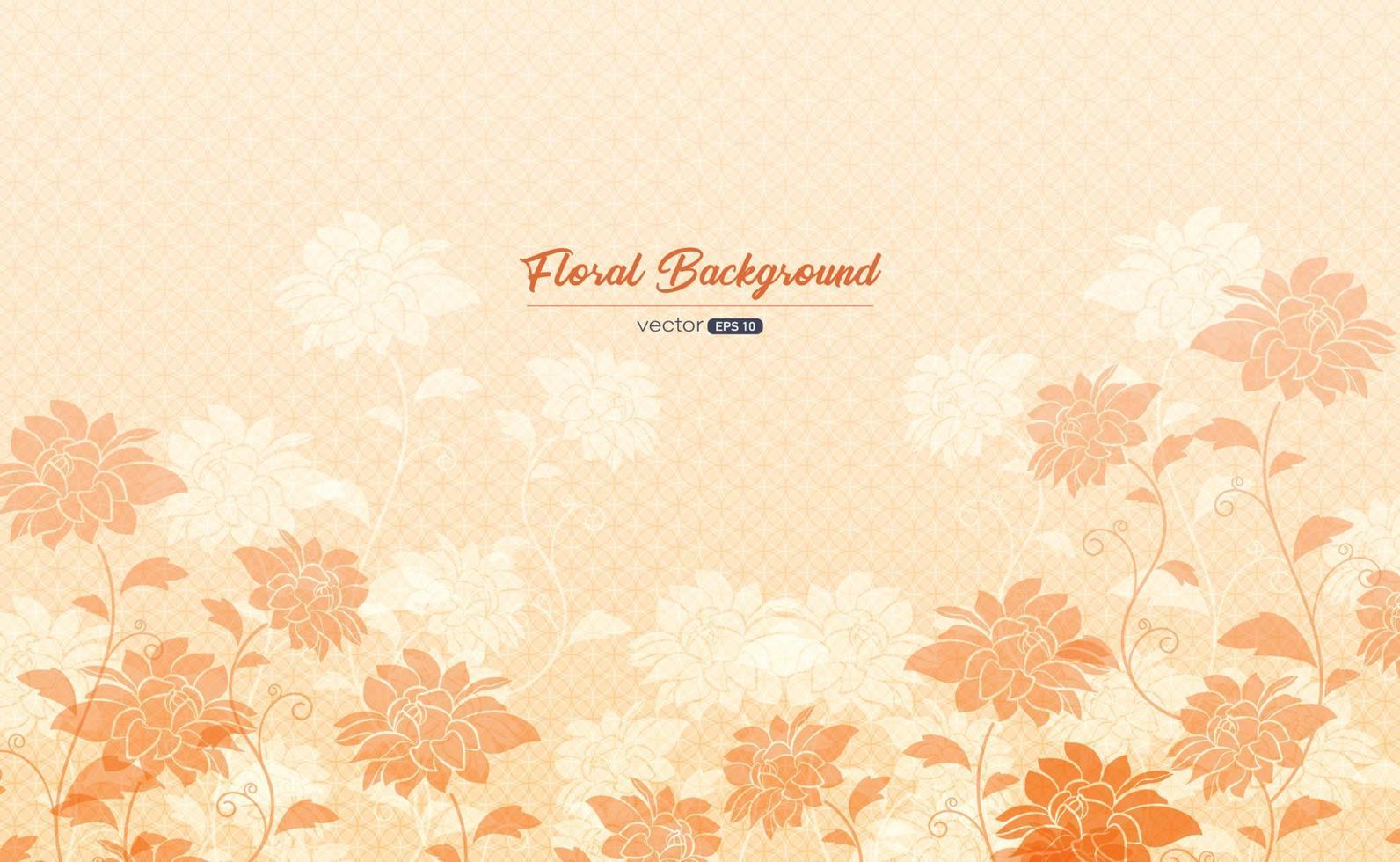 Floral background design. Vector illustration