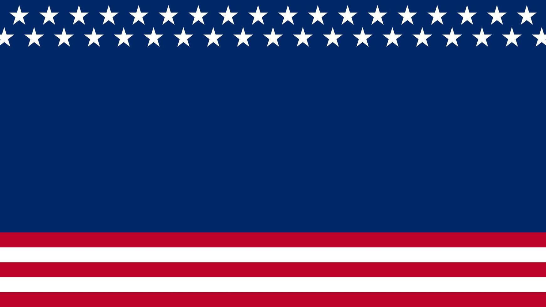 editable american flag background with copy space for poster, banner and social media template vector