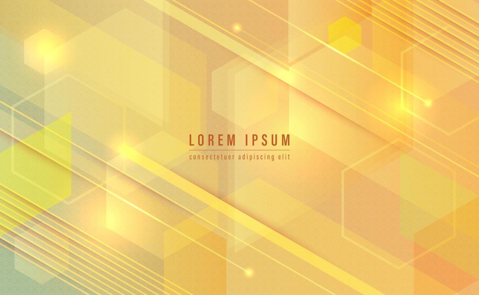 Geometric shapes with line and light abstract background. Vector illustration