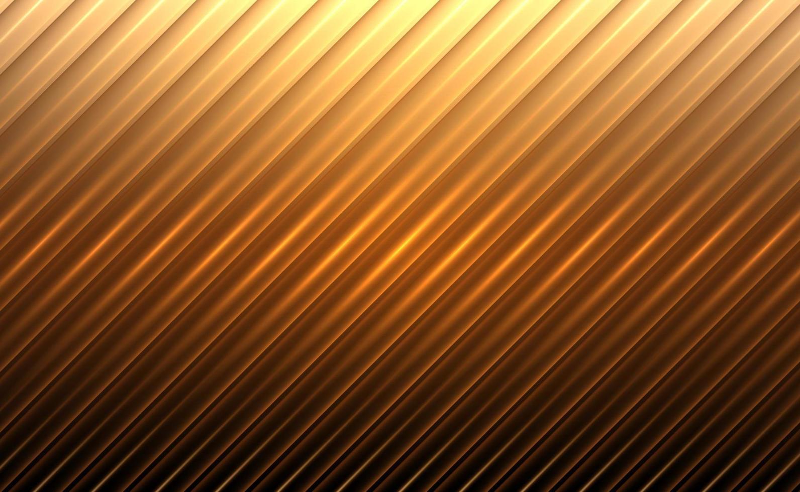 Geometric abstract background with gold lines striped and light shiny. Vector illustration