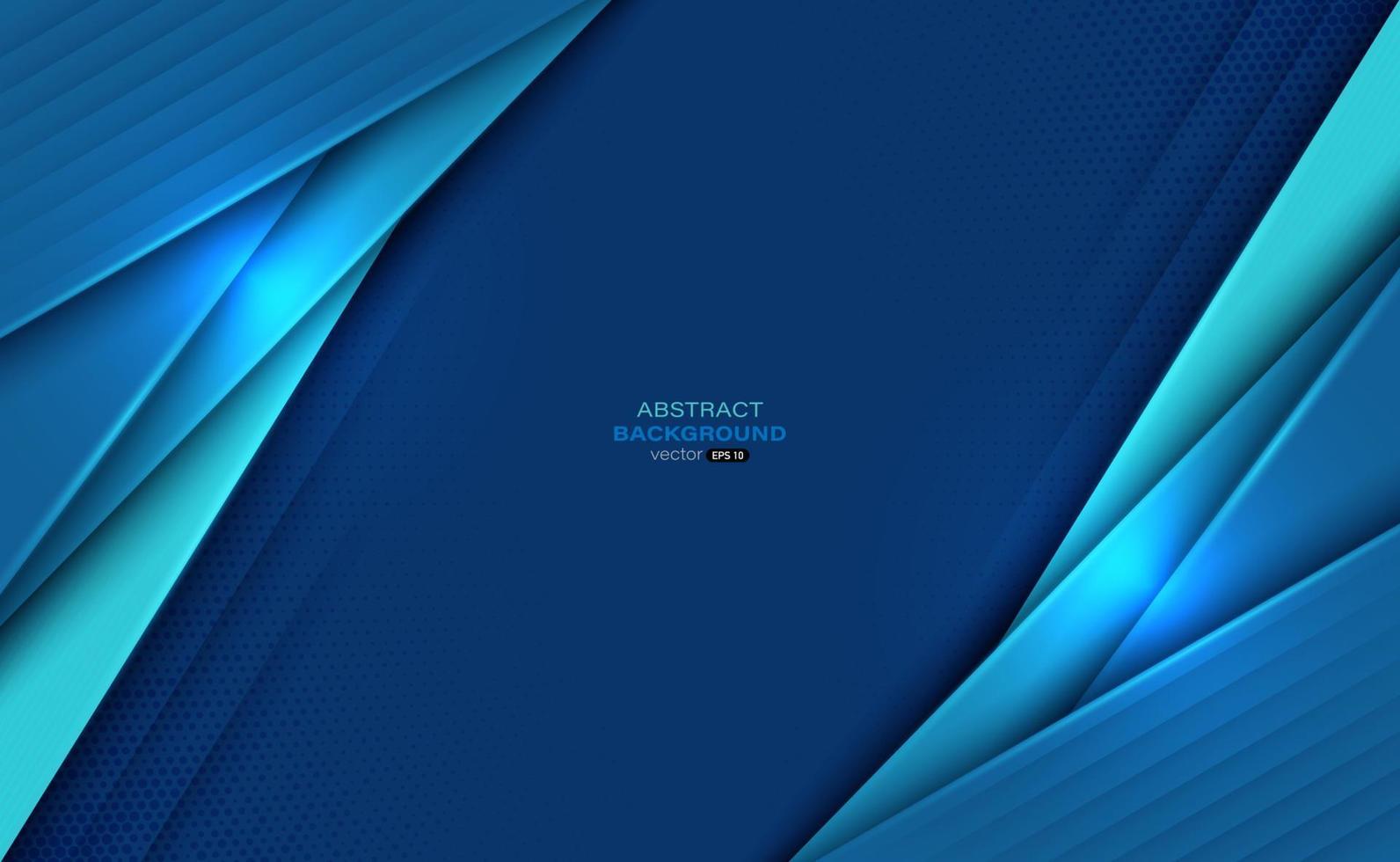 Blue decor elements abstract background. Vector illustration.