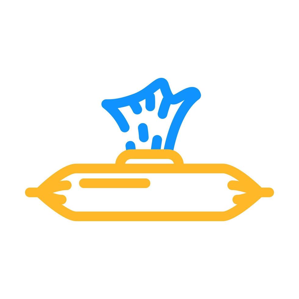 packaging of napkins color icon vector illustration