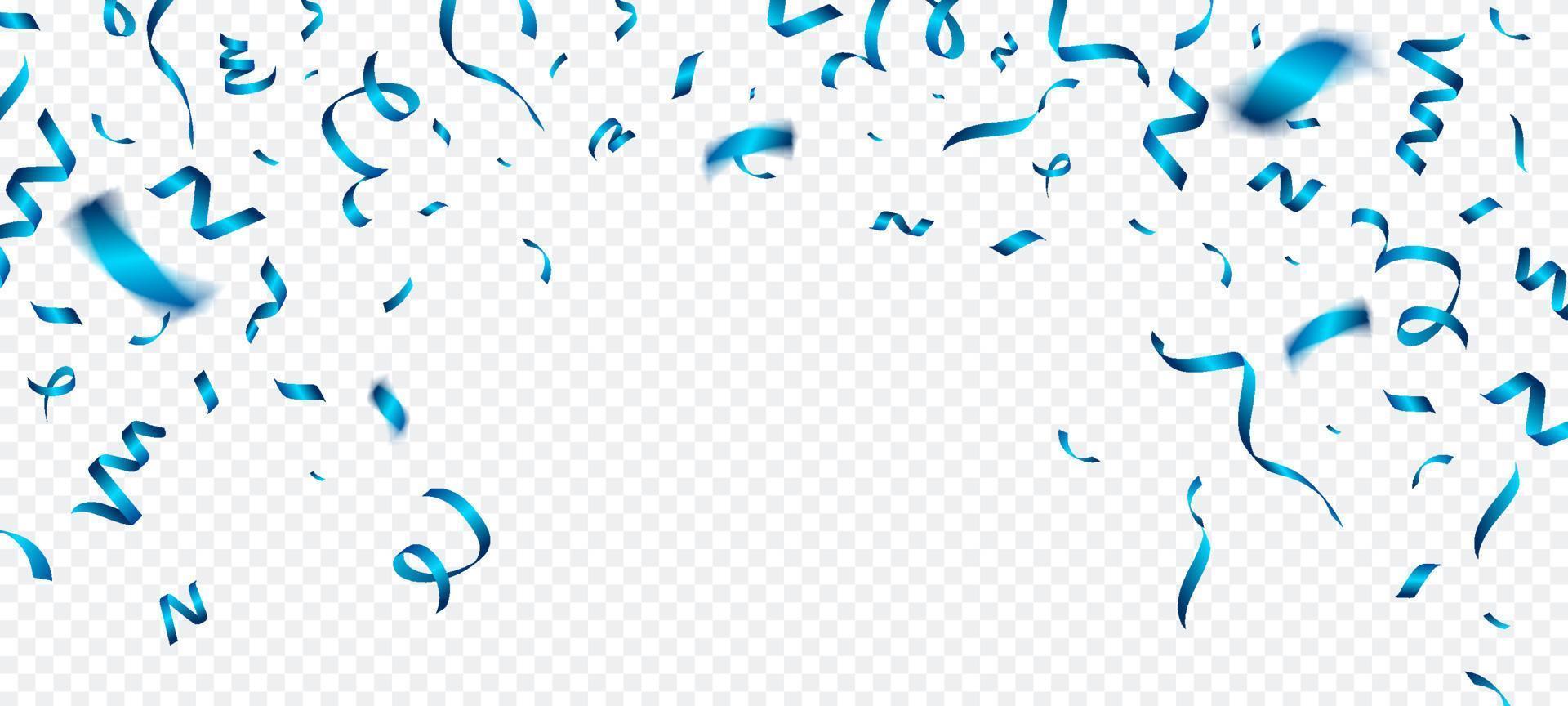 Confetti Transparent Background vector