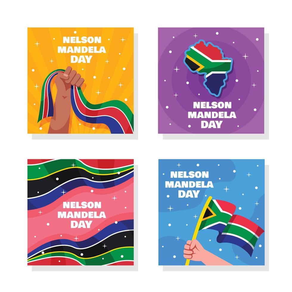 Nelson Mandela Day Concept vector