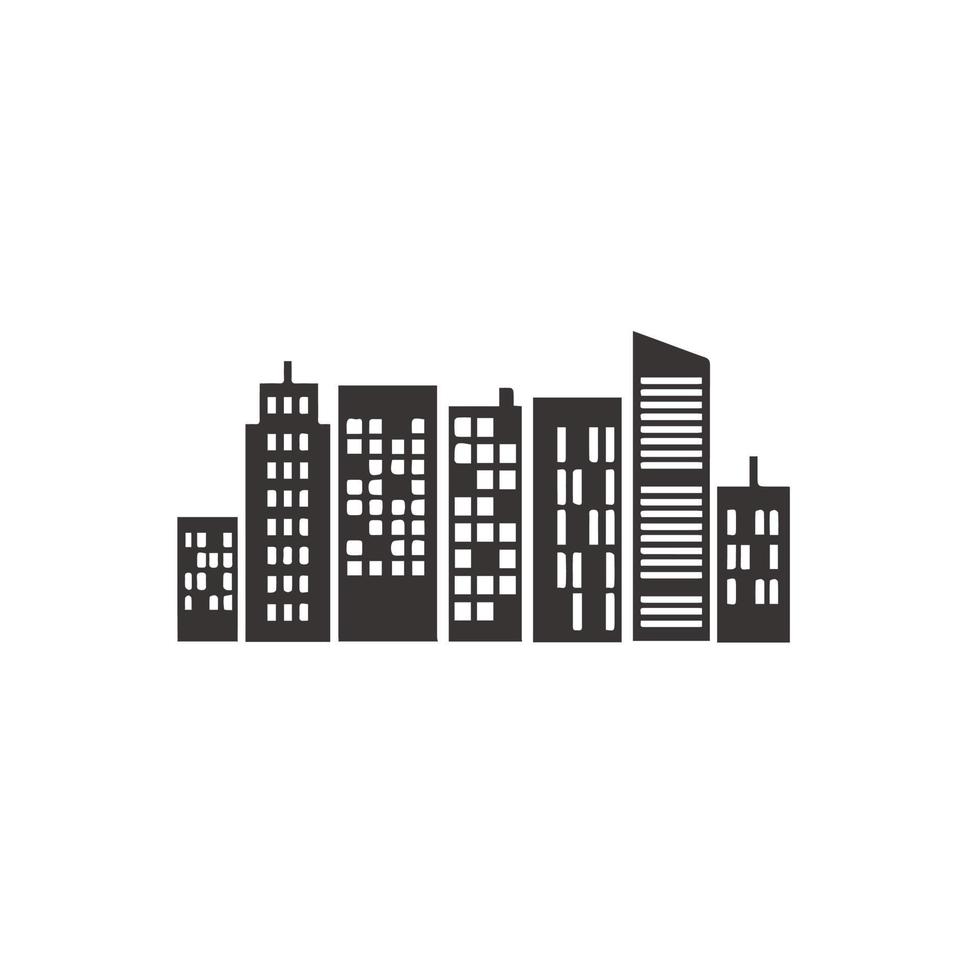 skyscraper icon vector logo illustration. Suitable for Web Design, Logo, Application.