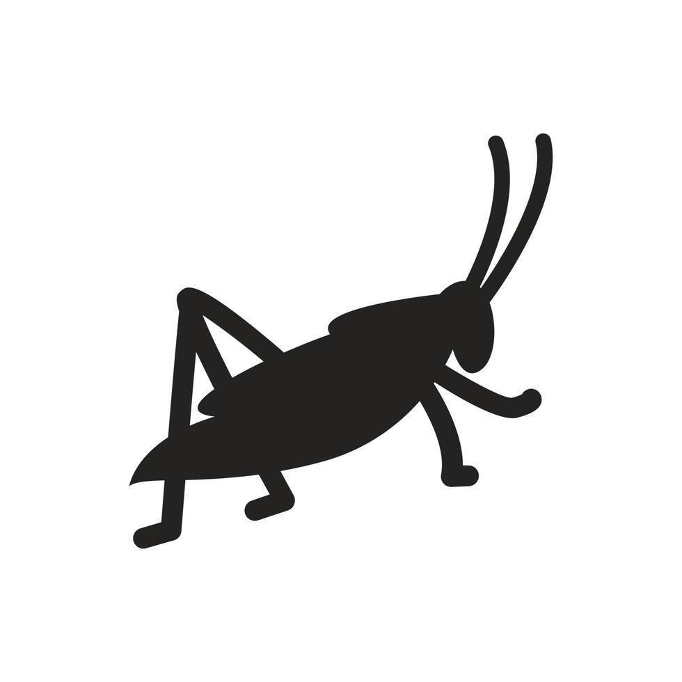 ilustración del icono de saltamontes. vector