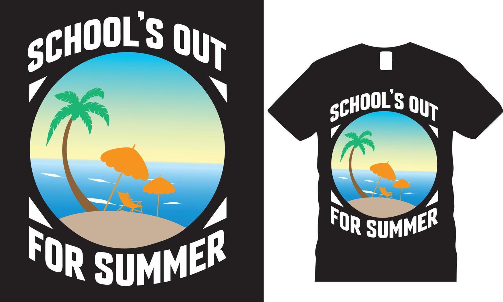 School's Out For Summer vector