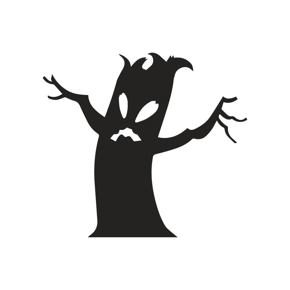 haunted tree icon illustration. vector designs that are suitable for websites, apps and more.