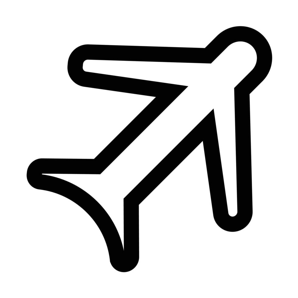 ilustración del icono del avión. diseño vectorial adecuado para sitios web, aplicaciones. vector