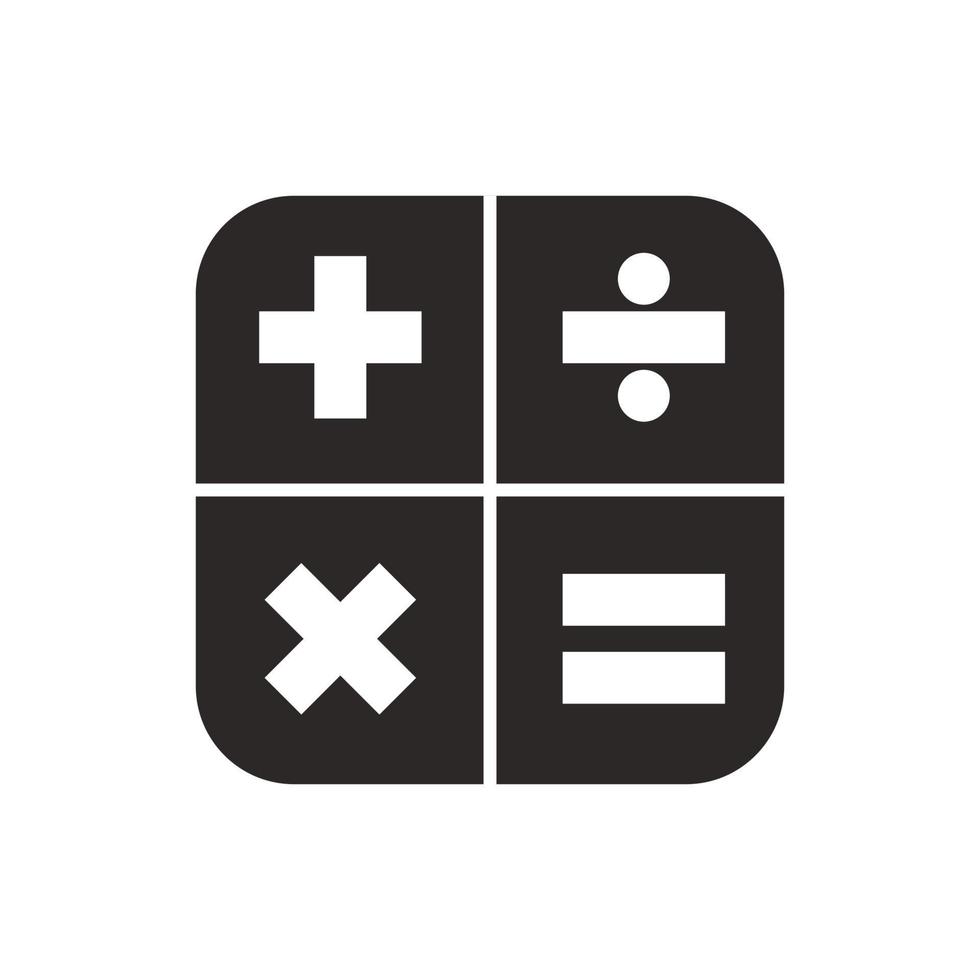 math icon vector logo illustration. Suitable for Web Design, Logo