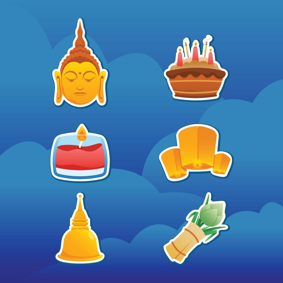 Asahna Bucha Day In Thailand vector