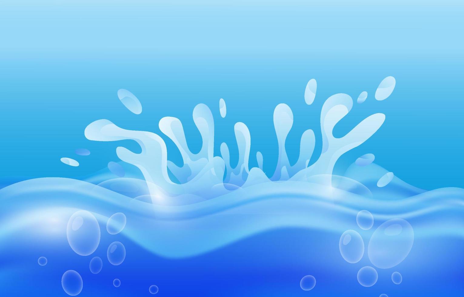 Water Splash Transparent Background vector