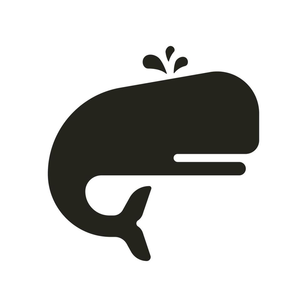 whale icon illustration. vector designs that are suitable for websites, apps and more.