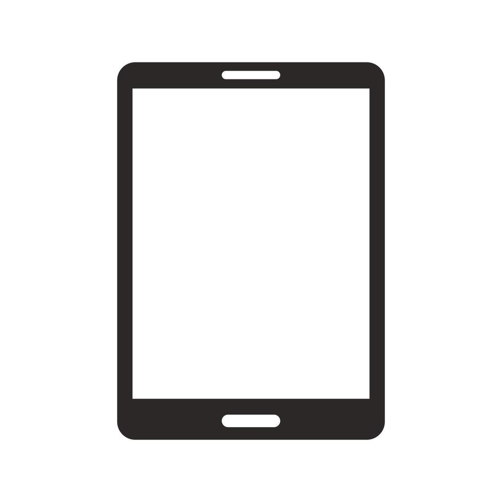 tablet icon vector logo illustration. Suitable for Web Design, Logo, Application.