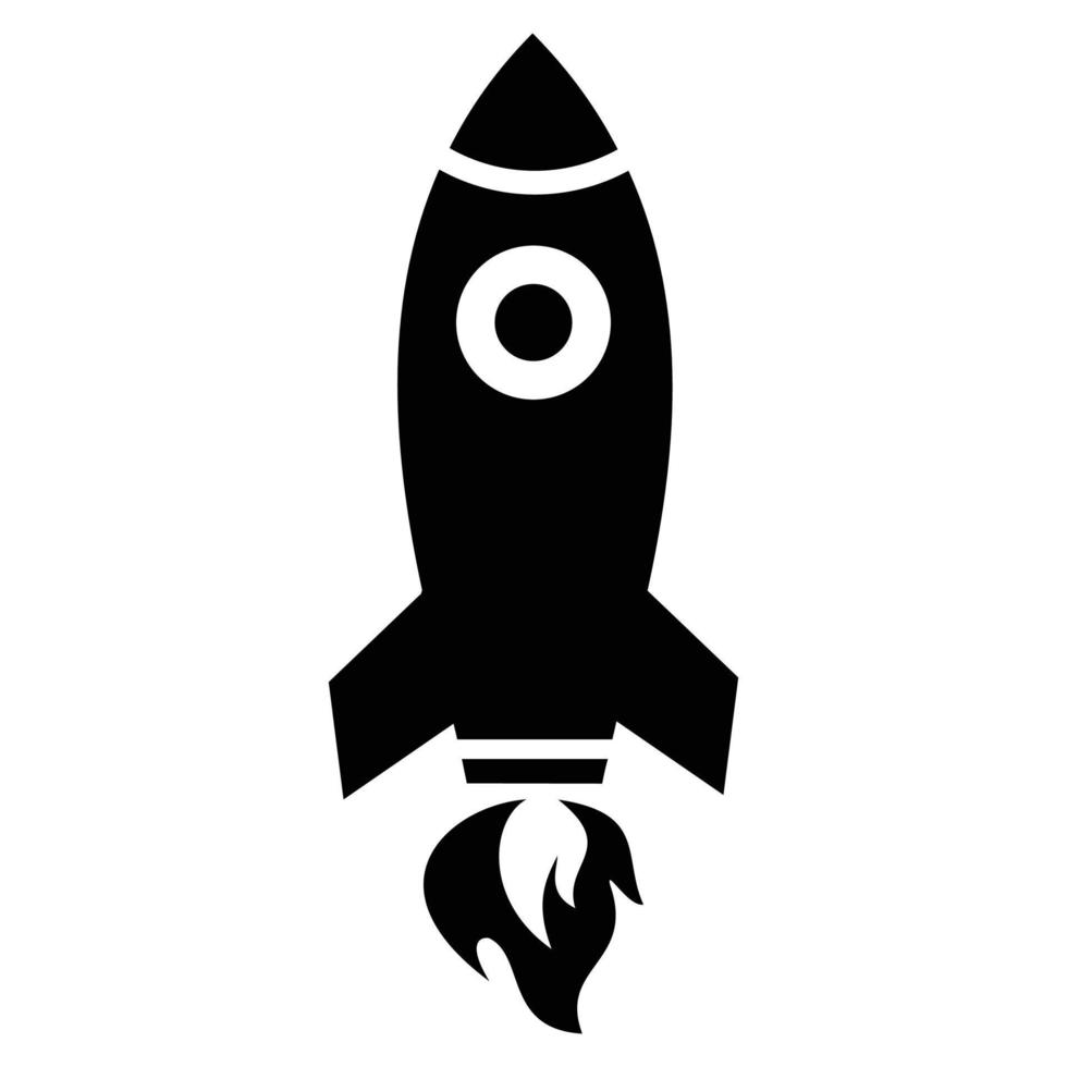 rocket icon illustration. vector logo Suitable for websites, apps