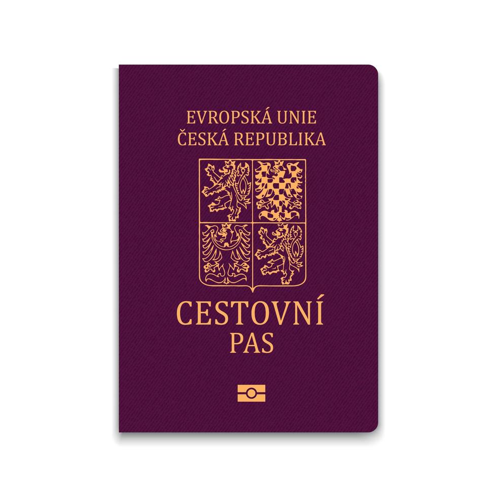 Passport of Czech Republic vector