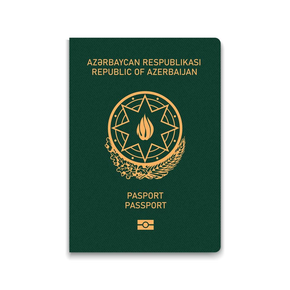 pasaporte de azerbaiyán vector