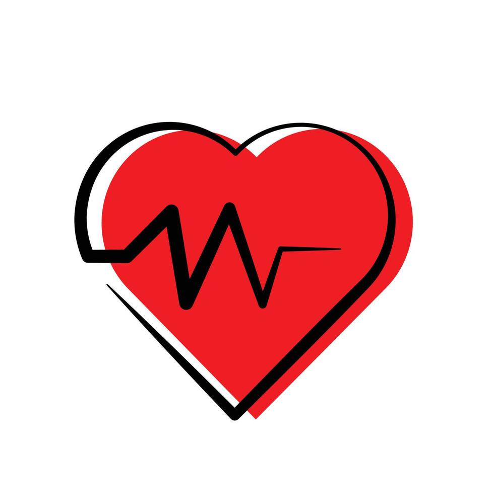ilustración del icono de salud del corazón. diseños vectoriales que son adecuados para sitios web, aplicaciones y más. vector