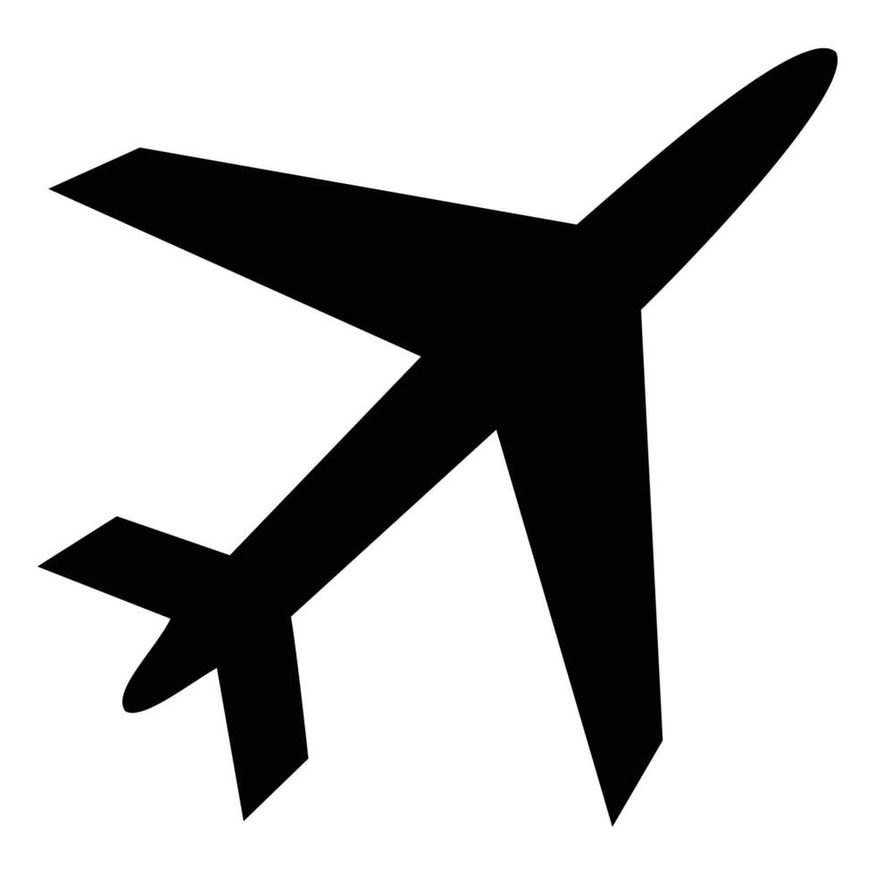 avión, vacaciones, ilustración de icono de viaje. logotipo vectorial adecuado para sitios web, aplicaciones vector