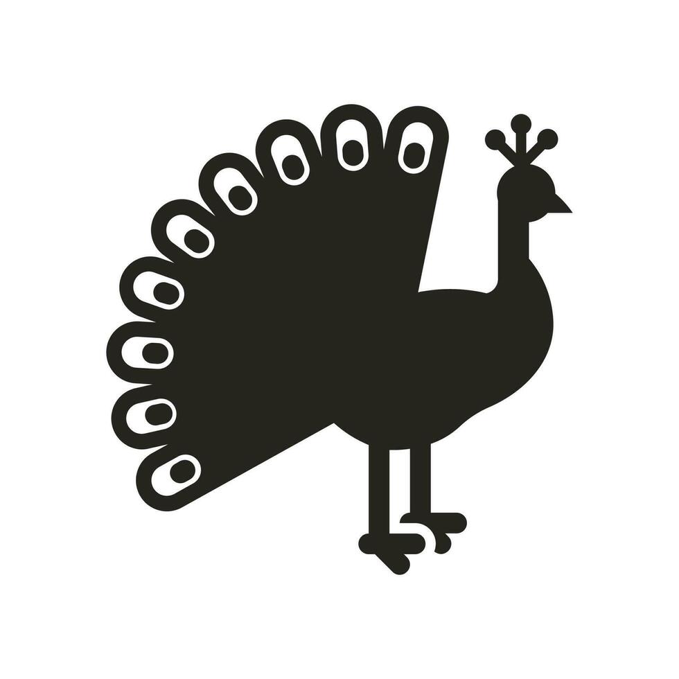 ilustración del icono de pavo real. diseños vectoriales que son adecuados para sitios web, aplicaciones y más. vector