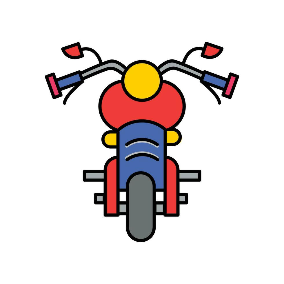 Ilustración de icono de moto, moto. diseño vectorial adecuado para sitios web, aplicaciones y más. vector