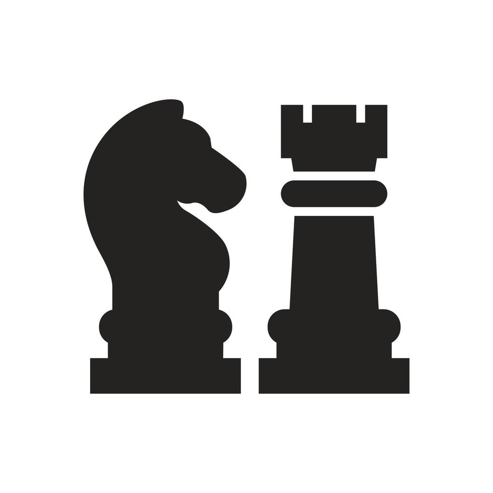 chess game icon illustration. vector