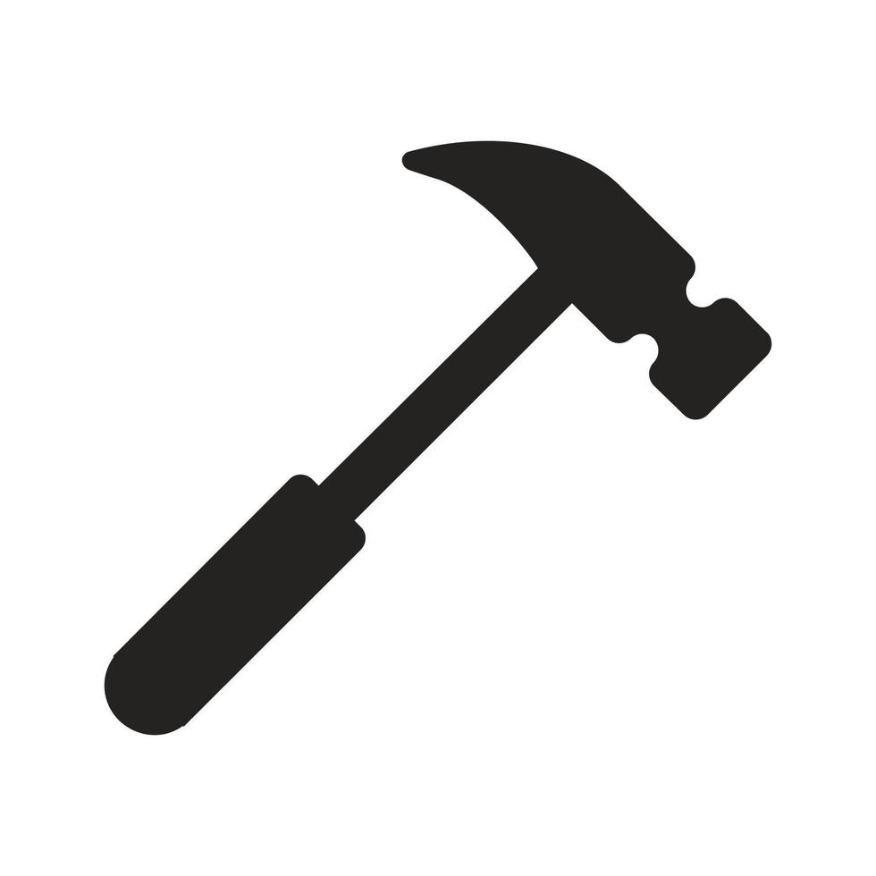 hammer icon vector logo illustration Suitable for Web Design, Logo, Application.