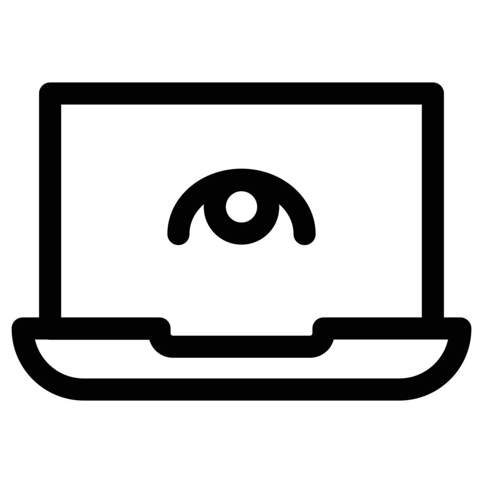 ilustración del icono de usuario de la computadora portátil. diseños vectoriales que son adecuados para sitios web, aplicaciones y más. vector