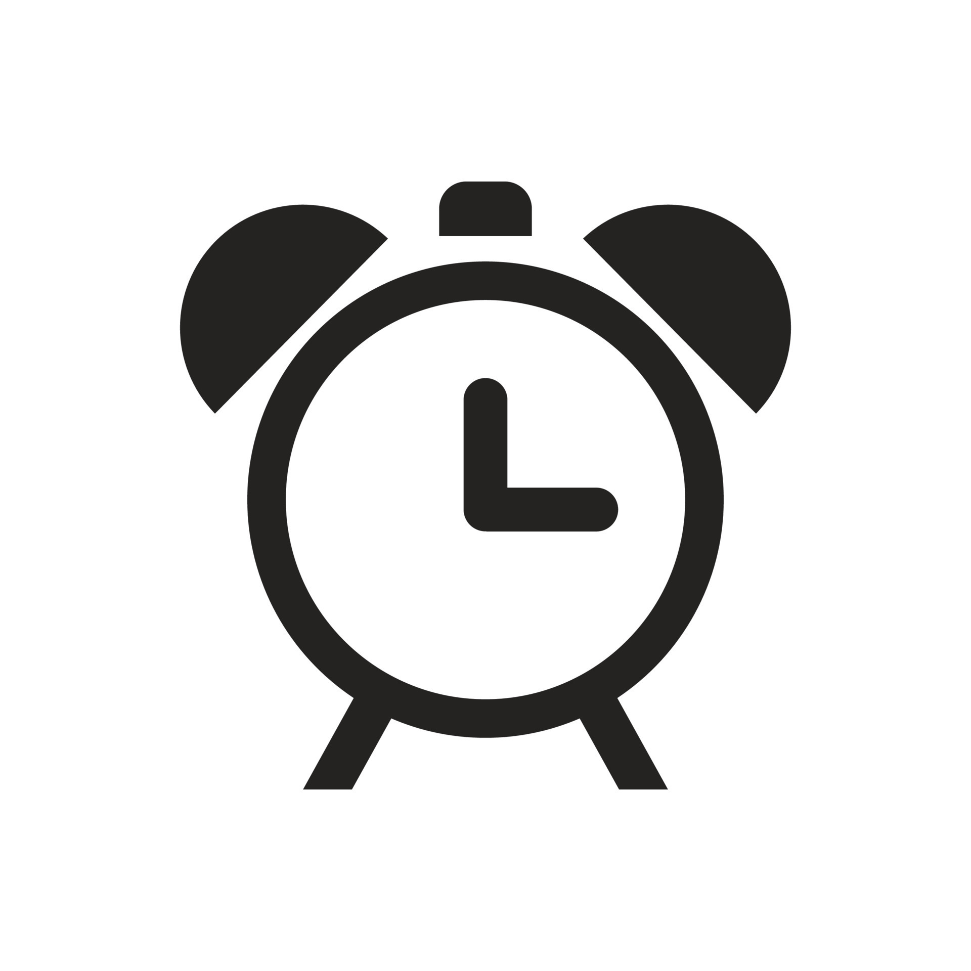 clock alarm icon illustration. vector designs that are suitable for