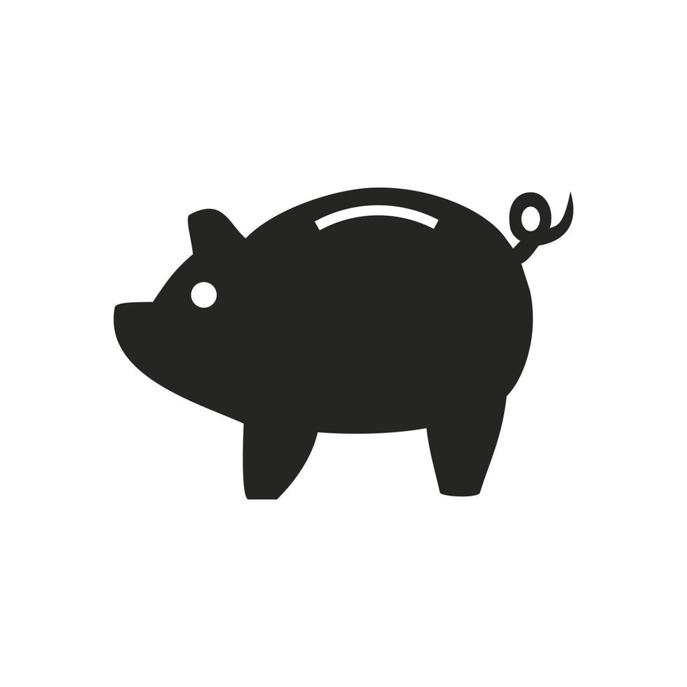 ilustración de icono de cerdo de ahorro. diseños vectoriales que son adecuados para sitios web, aplicaciones y más. vector