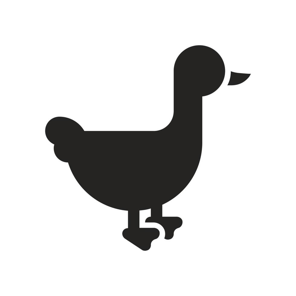 ilustración del icono de pato. diseños vectoriales que son adecuados para sitios web, aplicaciones y más. vector