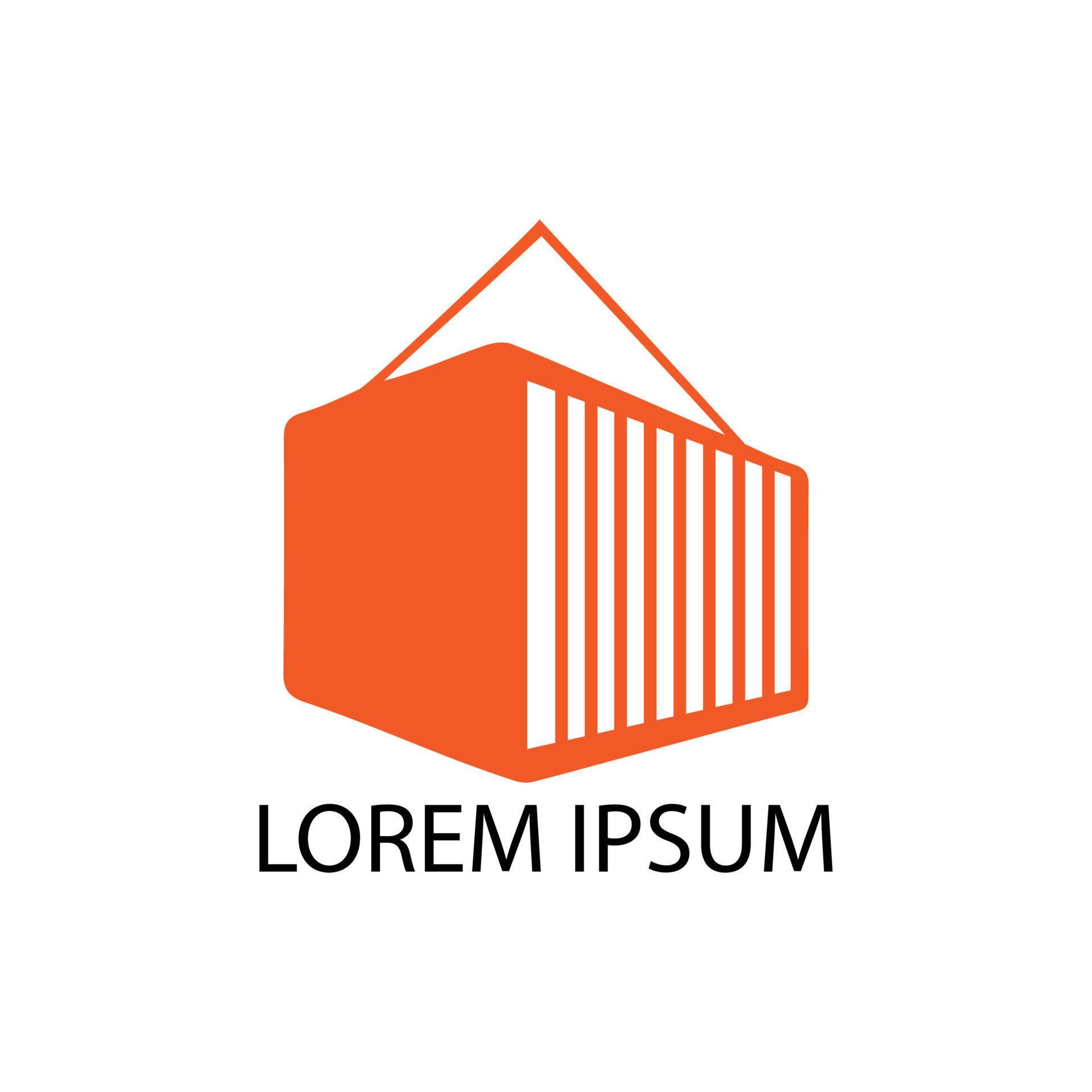 container logo illustration. vector design is very suitable for logos