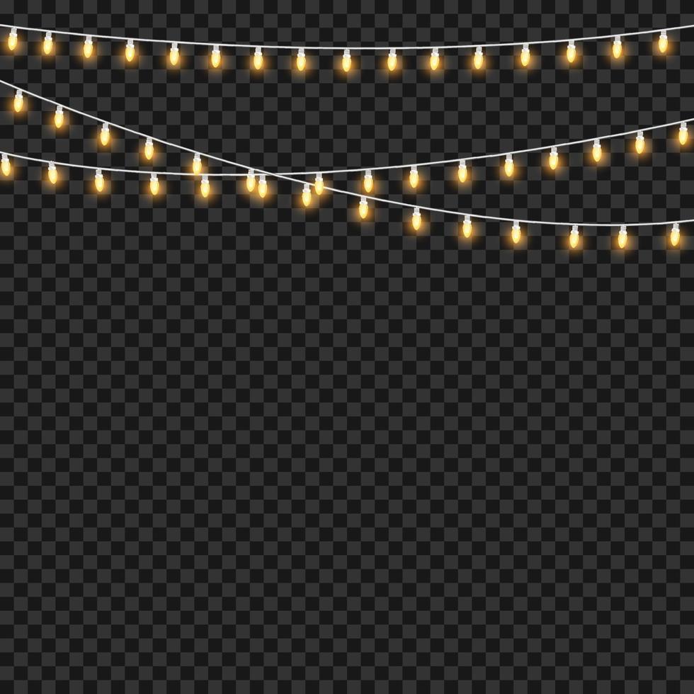 cafe lights with bright and radiant colors vector