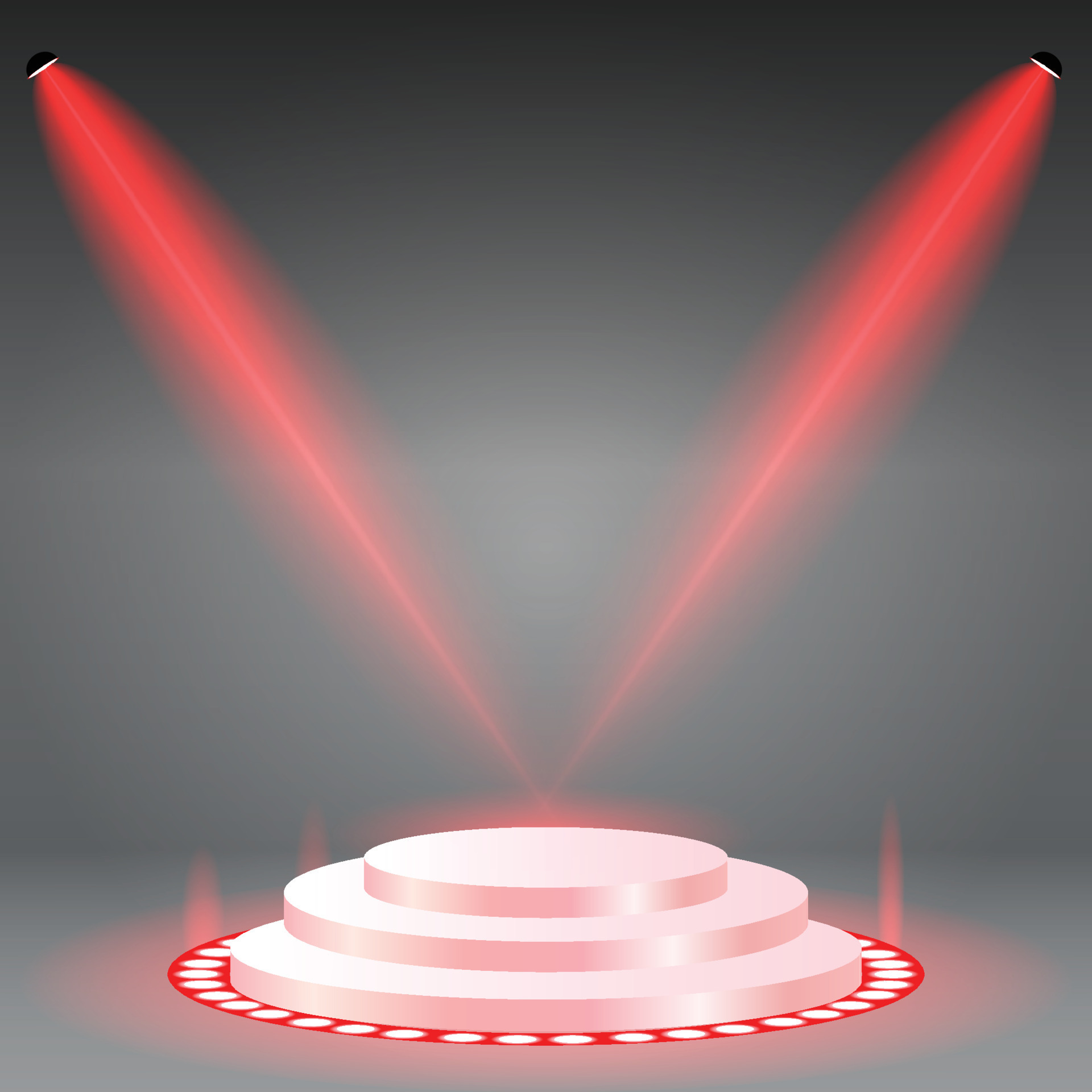 podium with gray background and red lights 7873692 Vector Art at Vecteezy