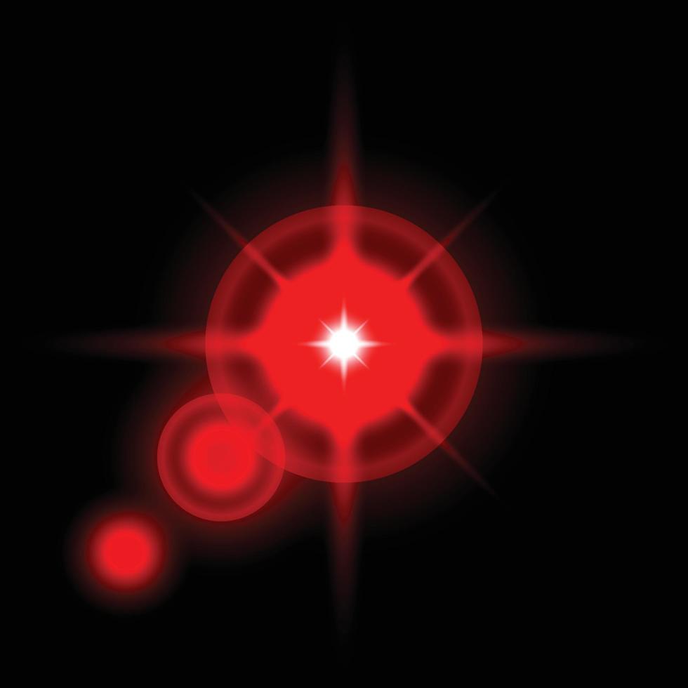 red spark with red color and dizzling light vector