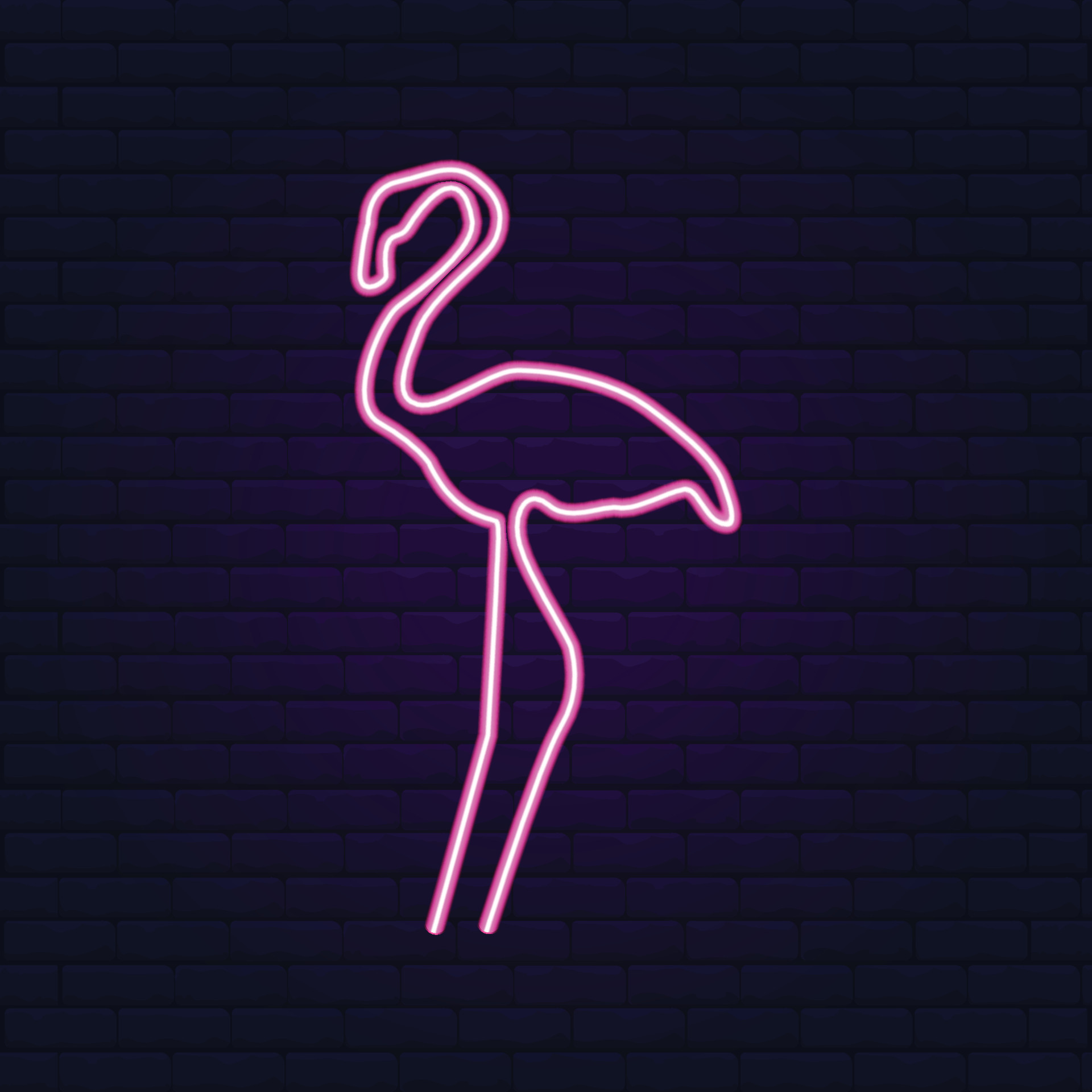 Flamingo with Pink Neon and Sparking Color 7873787 Vector Art at Vecteezy
