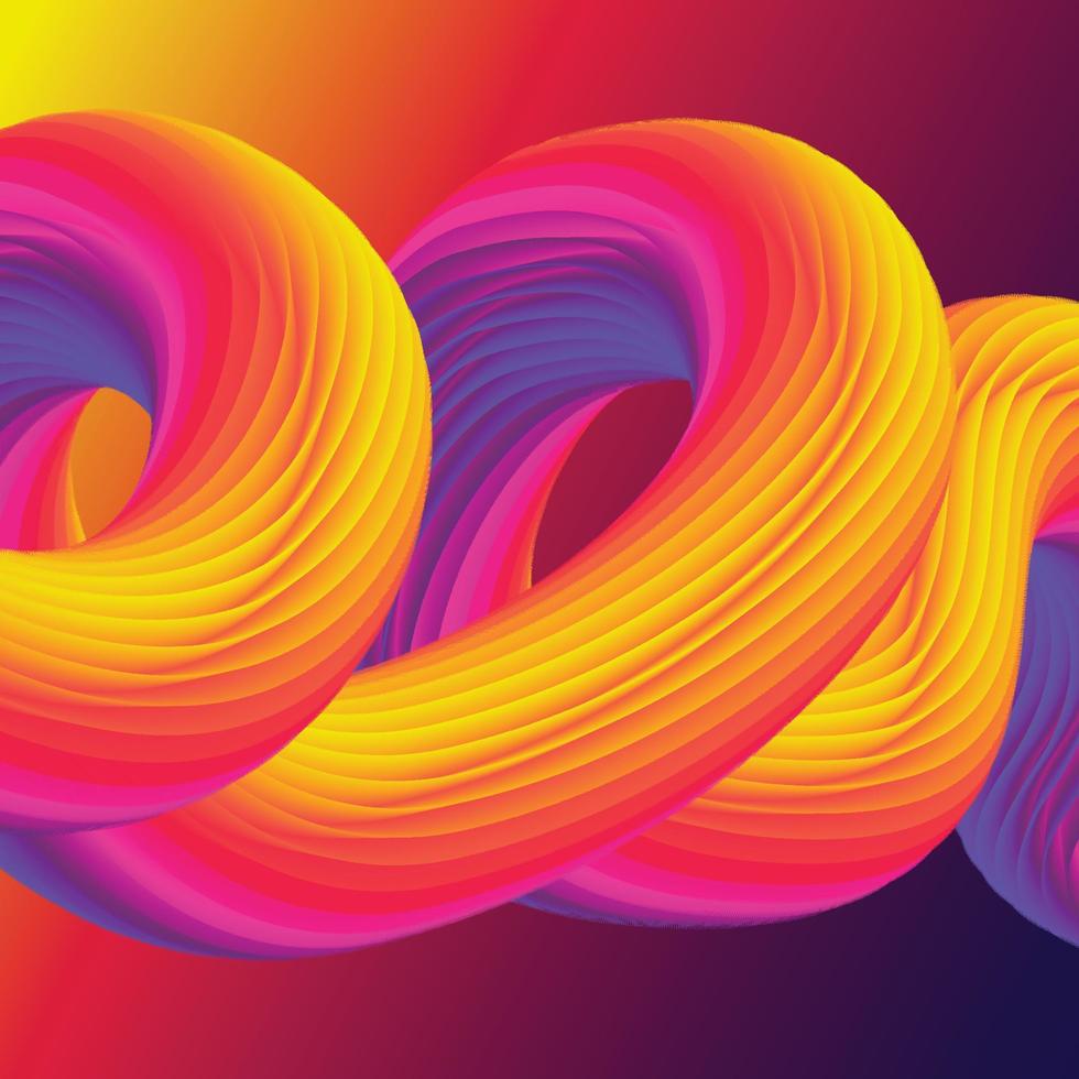 color de onda con diseño colorido vector