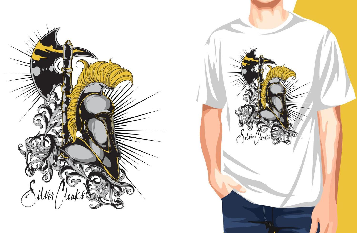 hacha hombre t-shirt.se puede utilizar para la impresión de camisetas,  tazas, almohadas, diseño de estampados de moda, ropa para niños, baby  shower, saludos y postales. diseño de camiseta 7873899 Vector en Vecteezy